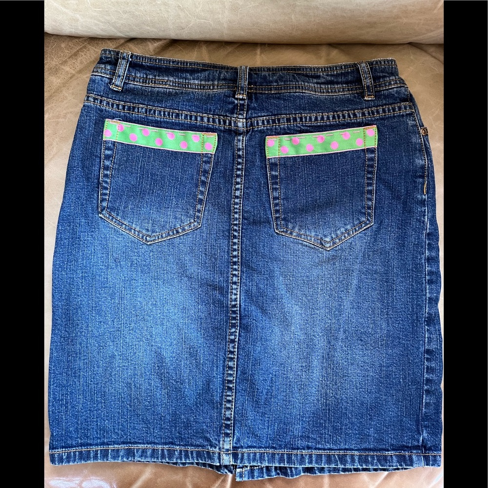EUC Lilly Pulitzer jean skirt 2